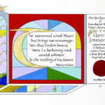 Alba Corrado, 2011, Illuminated Page – 16″ x 12″ – Ink, Watercolor, Gouache, Gold Leaf and Wax on Arches Paper <a href="https://www.albacorrado.com/wp-content/uploads/2017/04/pages_02_full.jpg">Full resolution</a>