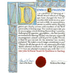 Alba Corrado, 2010, Illuminated Page – 9.5″ x 12″ – Watercolor, Gold Leaf & Wax on Paper – RISD Office of Academic Affairs <a href="https://www.albacorrado.com/wp-content/uploads/2017/04/pages_09_full.jpg">Full resolution</a>