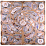 "Destiny Maze", 1987, 72" x 72", cotton, silk, fabric stains, machine applique and quilting<a href="https://www.albacorrado.com/wp-content/uploads/2018/07/destinymaze_full.jpg">Full resolution</a> destiny maze quilt